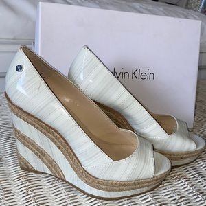 Calvin Klein Wedges - Harlo Streak Patent